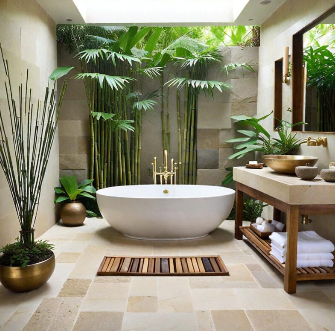 Bathroom Stone Nature Design Ideas