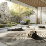 Zen garden with minimalist design